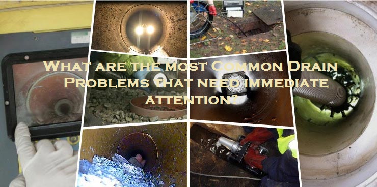 most Common Drain Problems that need immediate attention